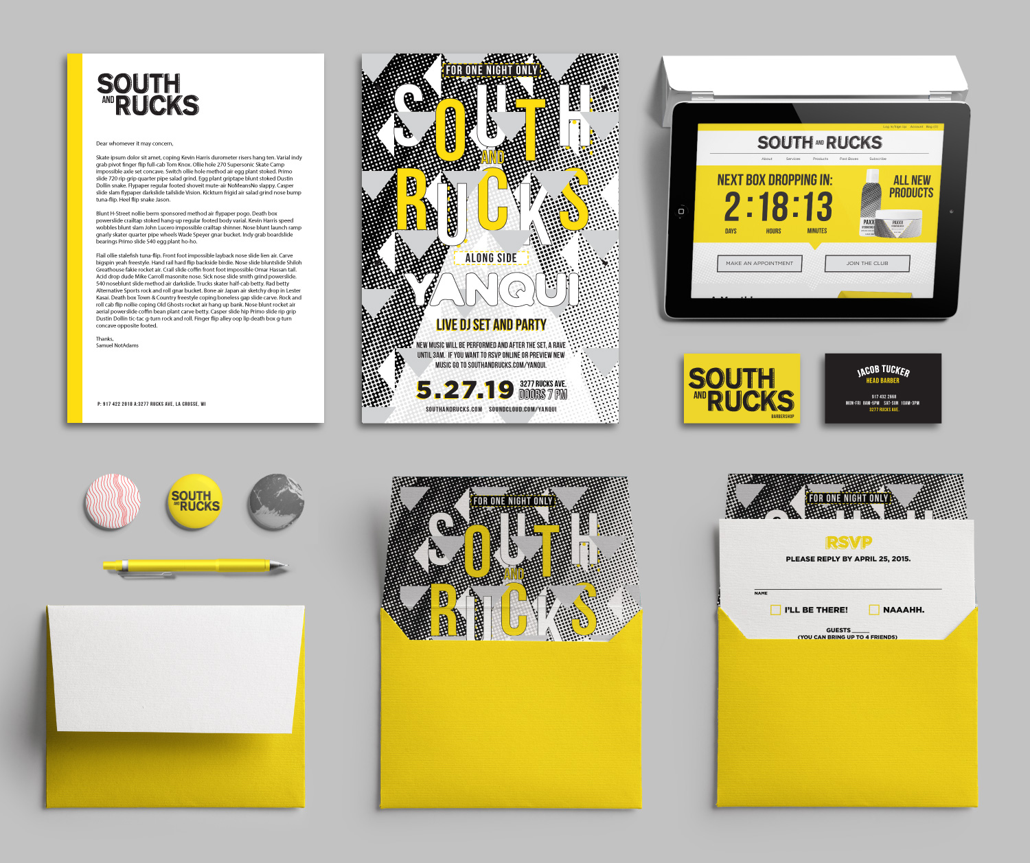 A collection of Printed Materials for the South and Rucks Launch